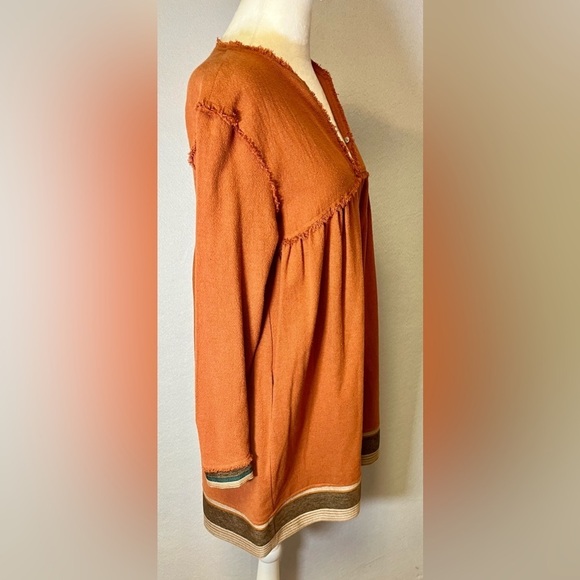 Zara Trafaluc Retro Boho Vibe Tunic Dress With Pockets Burnt Orange
Size Medium - Picture 2 of 7